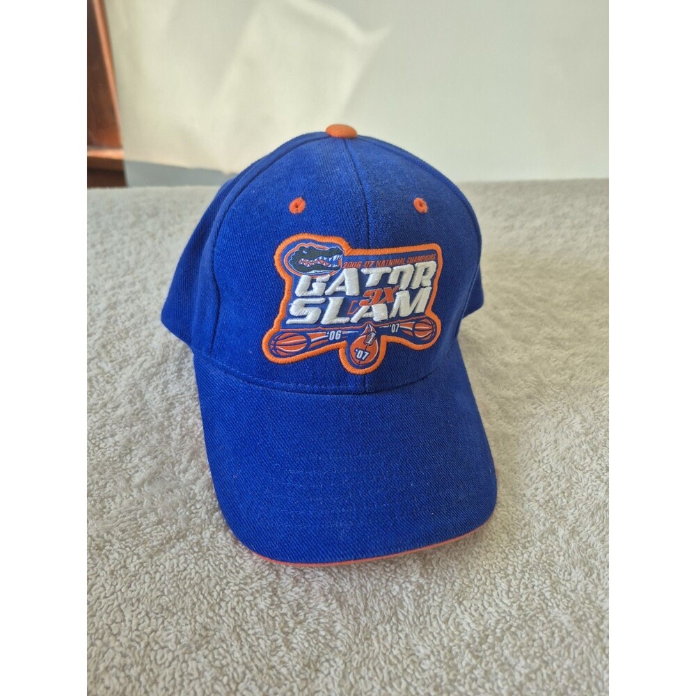 Vtg Florida Gators Strapback Hat Cap 2006-07 Gator Slam 3X National Champions